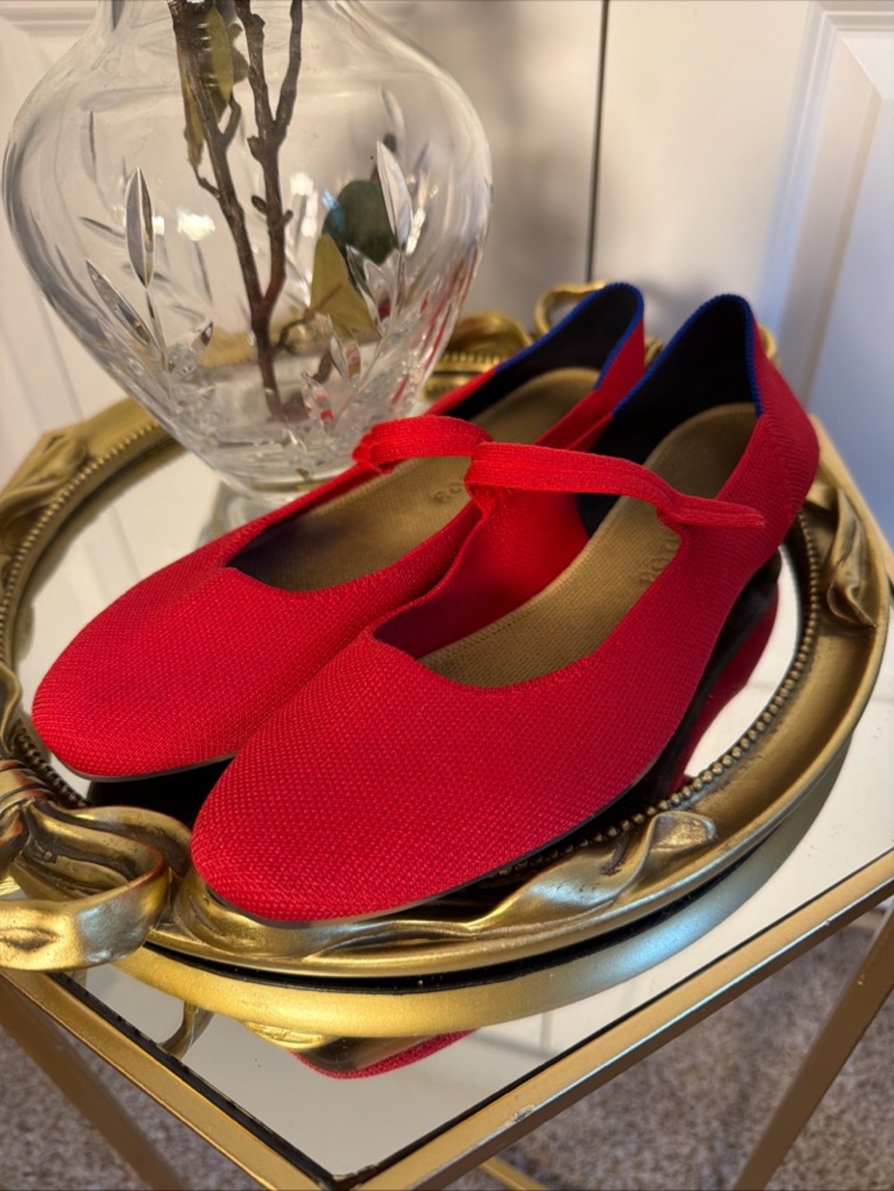 Rothy’s lollipop Red Mary Jane Ballet Flats